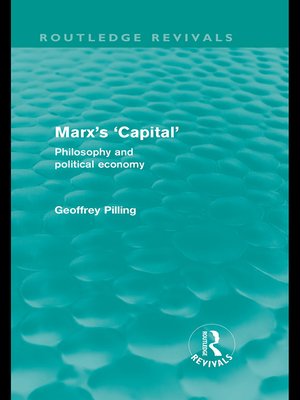 cover image of Marx's 'Capital' (Routledge Revivals)